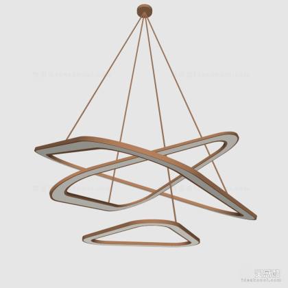 现代环形金属吊灯丨