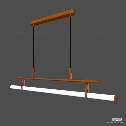 工业风现代长条办公吊灯丨