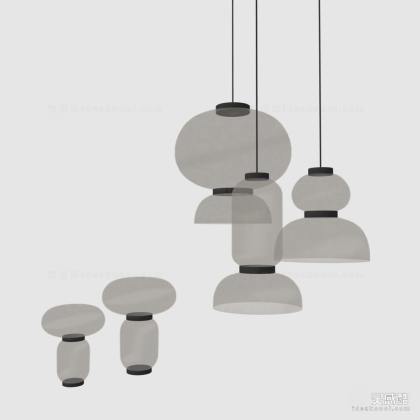 现代灯笼吊灯 新中式丨