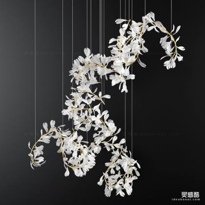现代花瓣装饰吊灯丨