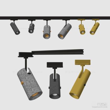 现代轨道射灯丨