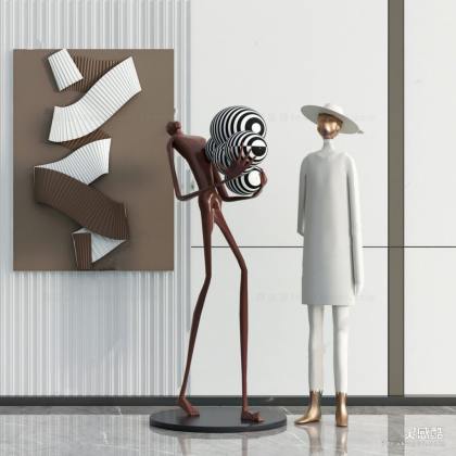 现代雕塑摆件丨
