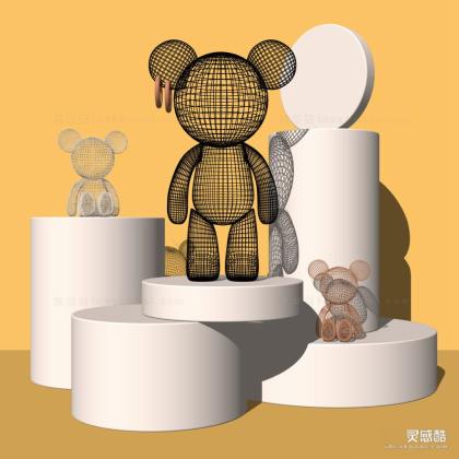 现代卡通人物雕塑摆件丨