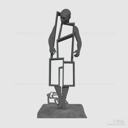 抽象人物雕塑摆件丨