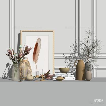 现代桌面装饰摆件 花瓶器皿丨
