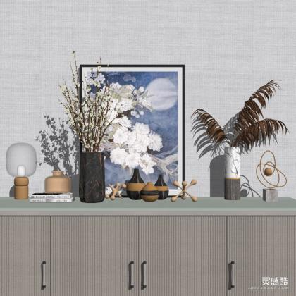 现代桌面装饰摆件 花瓶器皿 挂画丨
