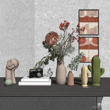 现代装饰摆件 花瓶陶瓷器皿摆件 挂画 相机丨