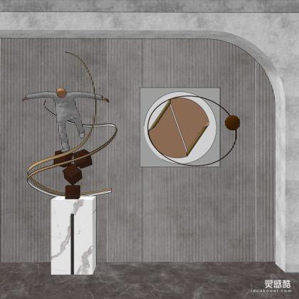 现代抽象人物雕塑摆件丨