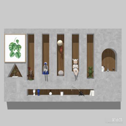 现代卡通人物雕塑饰品摆件丨