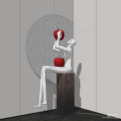 现代抽象人物雕塑丨