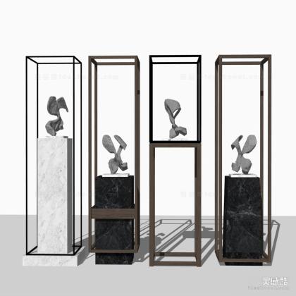 现代石头雕塑摆件丨