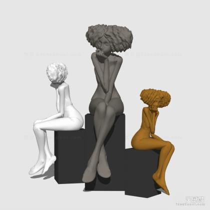 人物雕塑摆件丨