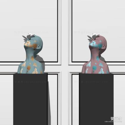 人物雕塑摆件丨