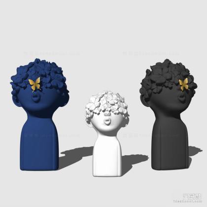 人物雕塑摆件丨