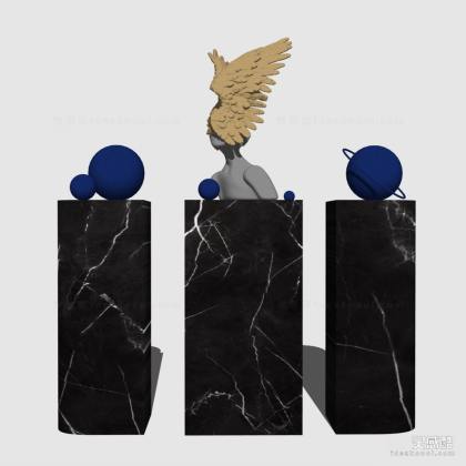 人物雕塑摆件丨