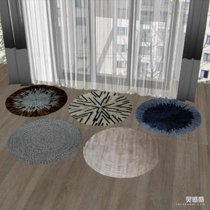 圆形地毯 窗帘丨