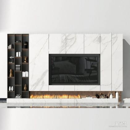 现代电视背景墙丨