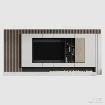 现代电视背景墙丨