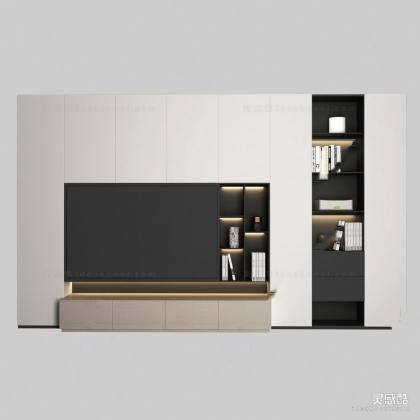 现代电视背景墙丨