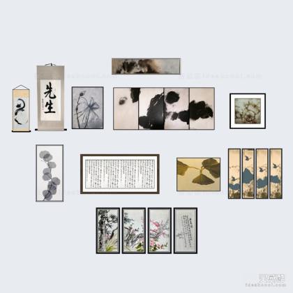 现代中式挂画 书法 水墨国画丨