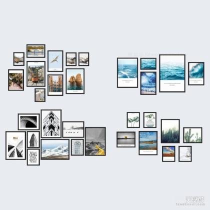 现代挂画组合丨