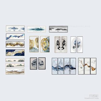 现代挂画组合丨