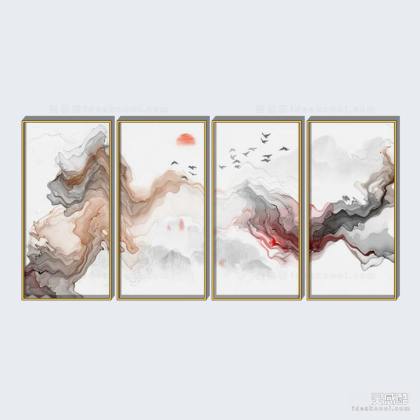 现代挂画组合丨