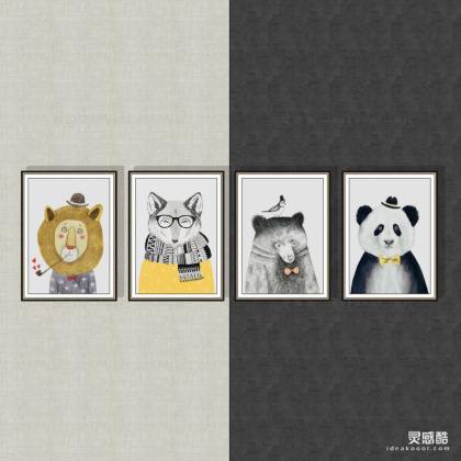 现代卡通挂画丨