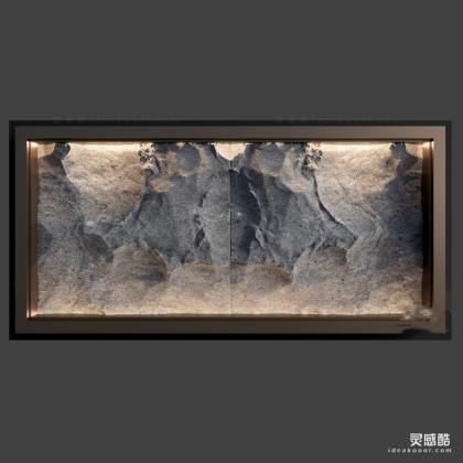 石头背景墙丨