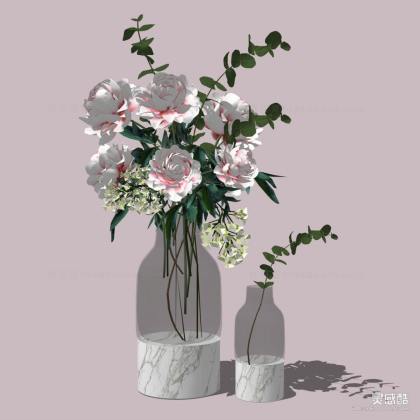 花瓶花艺鲜花丨