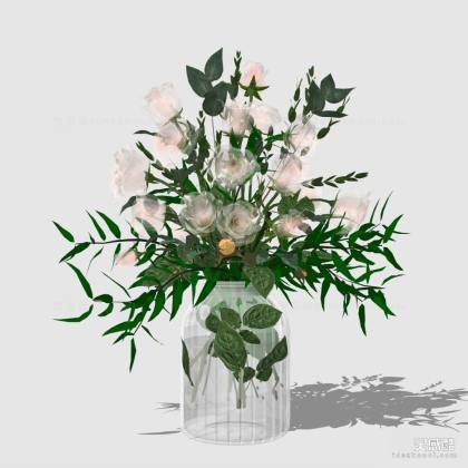 花瓶花艺绿植丨