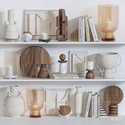 玻璃陶瓷器皿花瓶烛台摆件丨