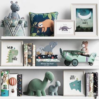 现代装饰品摆件 布偶 陈设品 玩具丨