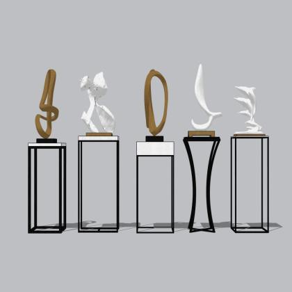 现代抽象雕塑摆件丨