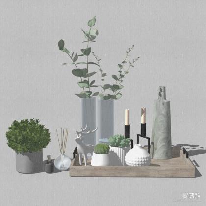 玻璃花瓶陶瓷器皿摆件丨