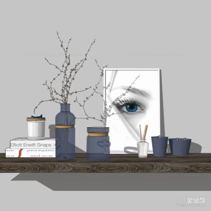 约曼铜环玻璃花瓶 挂画 摆件丨