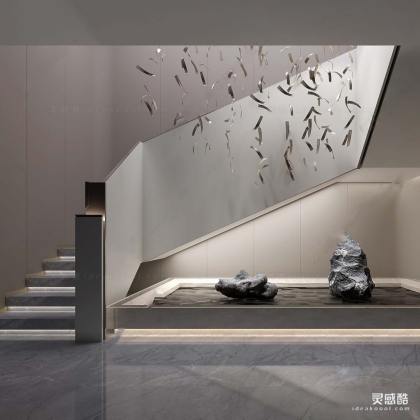 新中式楼梯间丨