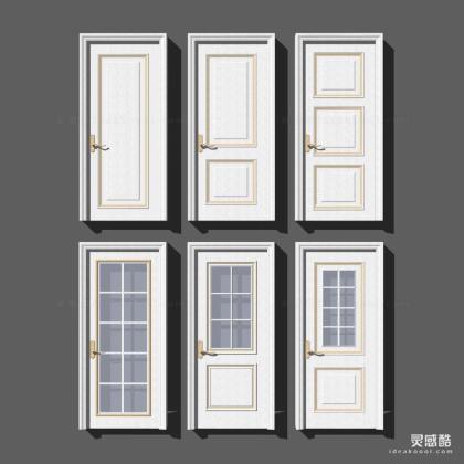 简欧风单开门 室内门组合丨