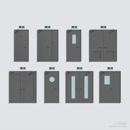 室内门组合 消防门 防火门 安全门丨