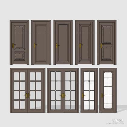 简欧欧式单开门 双开门组合丨