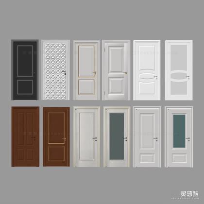 现代简欧式房门 单开门组合丨