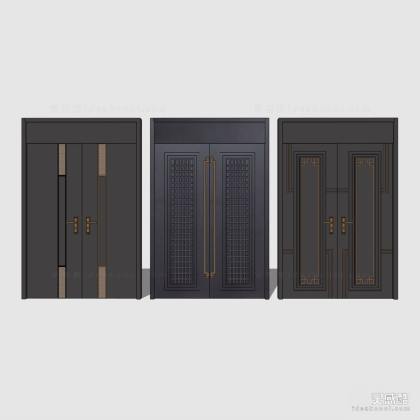 新中式实木双开门组合丨