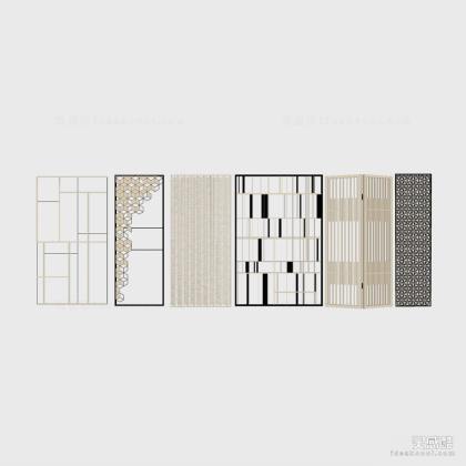 现代屏风隔断丨