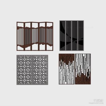 现代屏风隔断丨