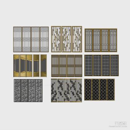 现代屏风隔断丨