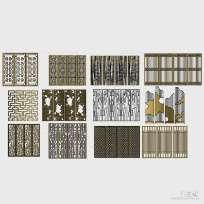现代屏风隔断丨