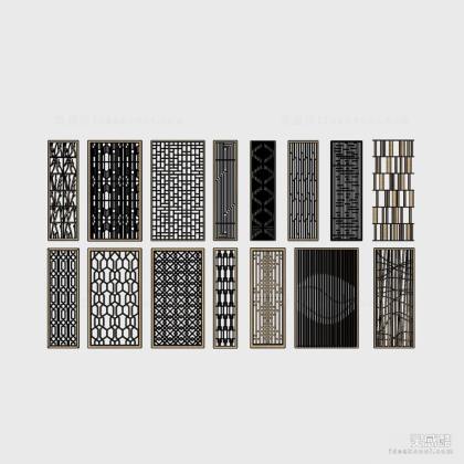 现代屏风隔断丨