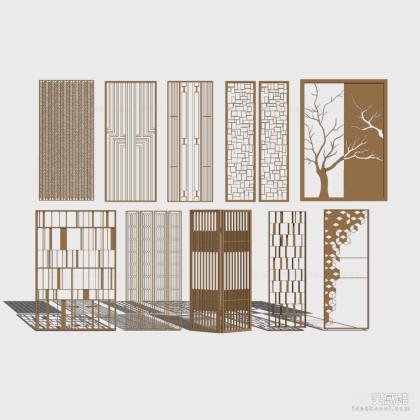 现代屏风隔断丨