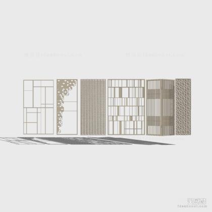 现代屏风隔断丨