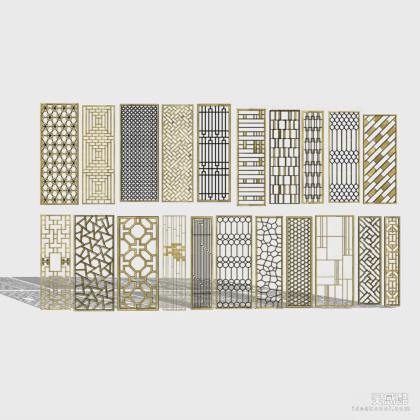 现代屏风隔断丨